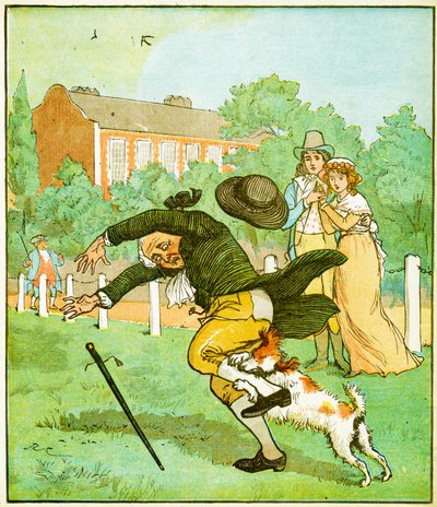 Illustration for An Elegy on the Death of a Mad Dog by Randolph Caldecott